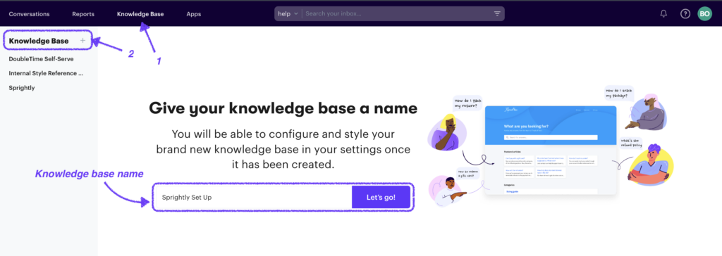 how to build a knowledge base for customer support using Groove