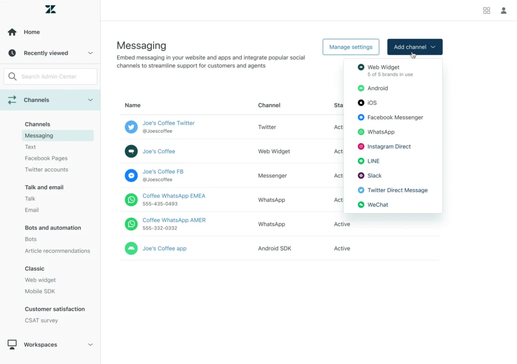 Zendesk presents a comprehensive help desk ticketing system, with plenty of AI features to scale operations as your business grows.