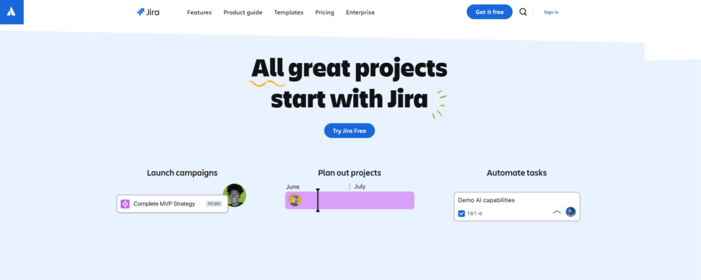 Even taking a look at Jira's website doesn't scream help desk; rather it clearly aligns with project development. 