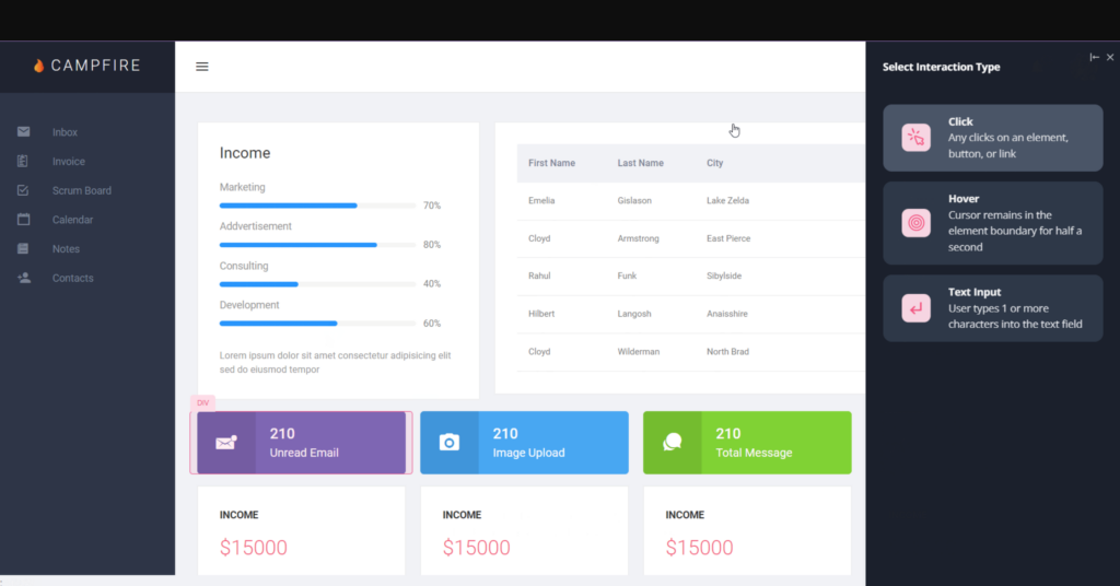 Integration with Userpilot that allows businesses to track customer behaviour and proactively respond. 