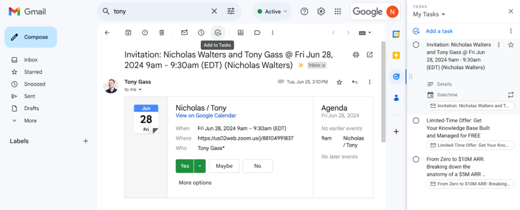 Tracking important emails which require follow-up isn't easy in Gmail or Outlook. 