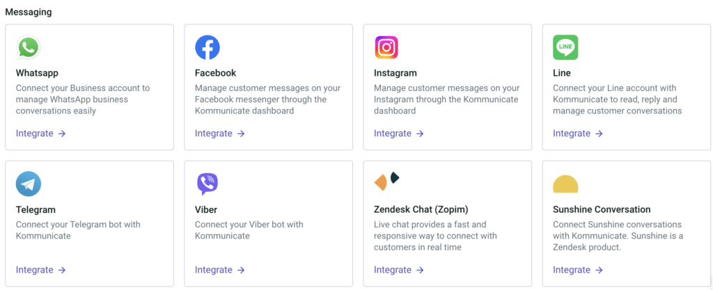 Users can use Kommunicate for customer support on social media